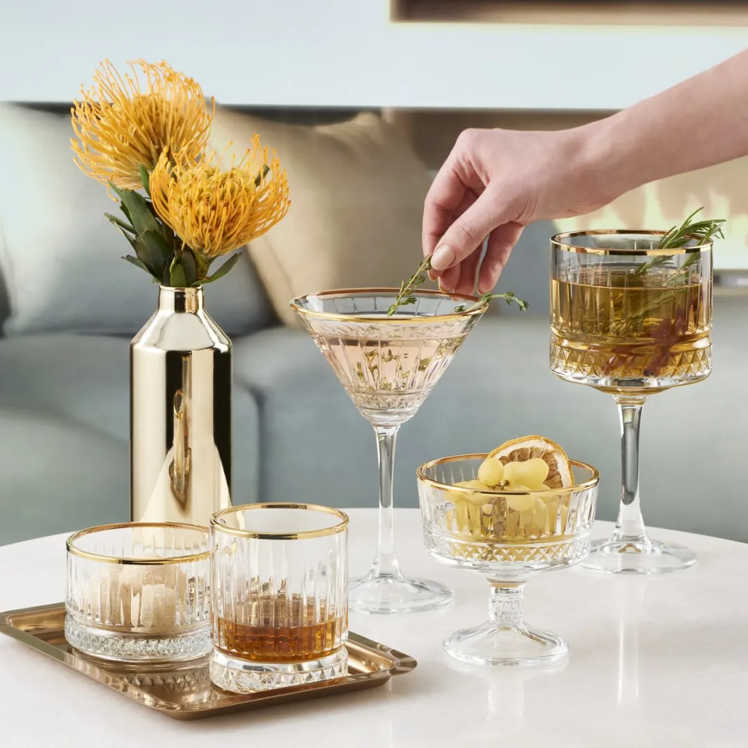Pasabahce Elysia Champagneglas 26cl - 4 Stuks - Goud - afbeelding 6 van 6