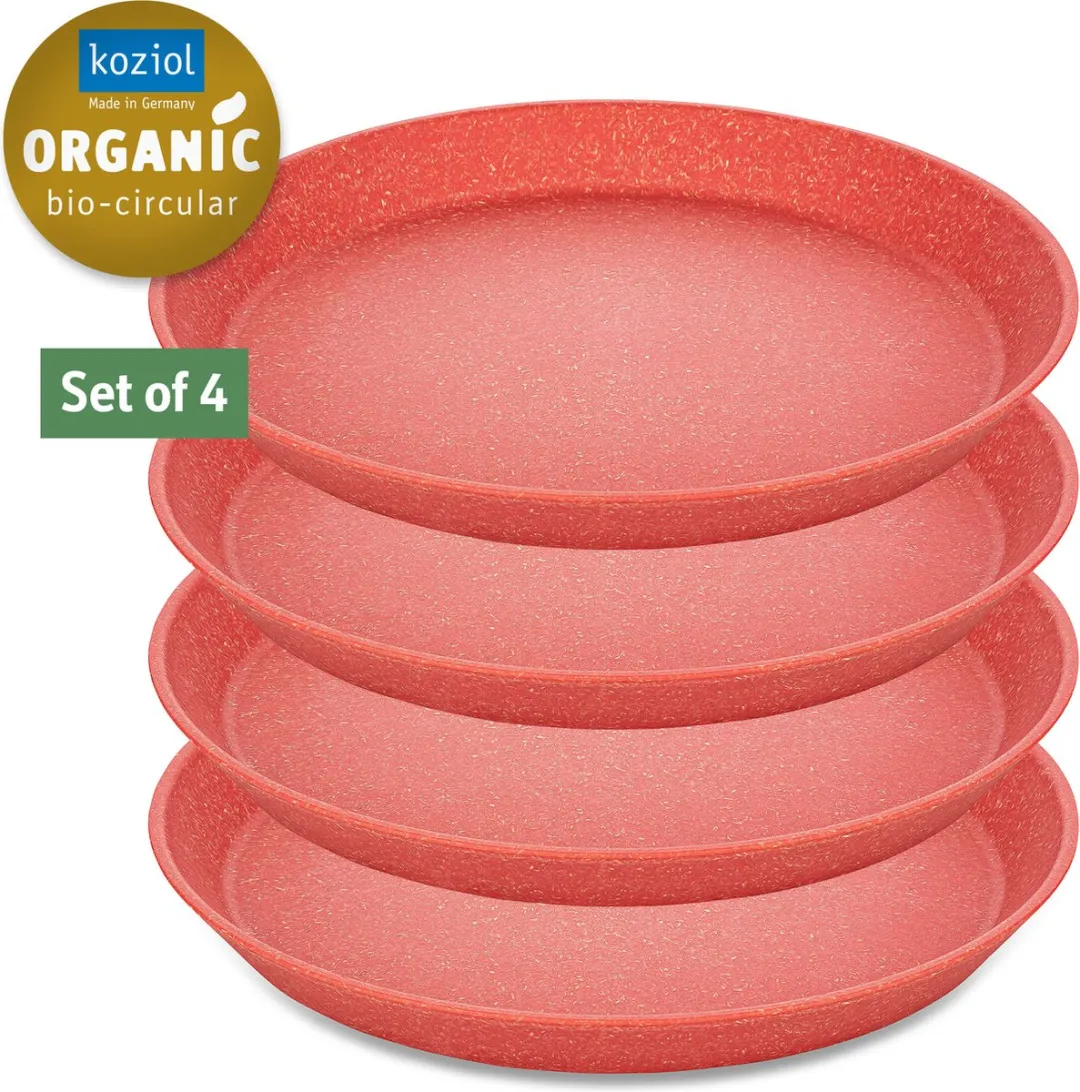 Koziol Connect Plate Roze ø 21cm - 4 Stuks