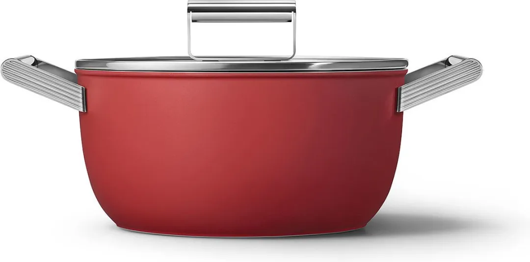 Smeg Kookpan 24cm Rood