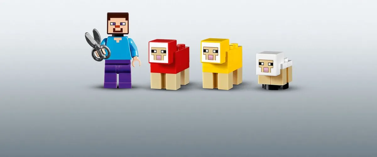 LEGO Minecraft De Schapenboerderij 21153 - 260 Stenen