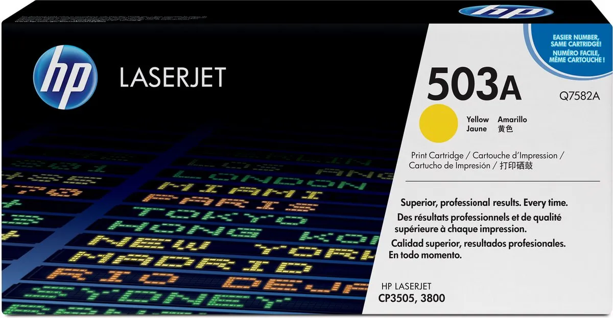 HP 503A Geel Tonercartridge Q7582A - 6000 Pagina's