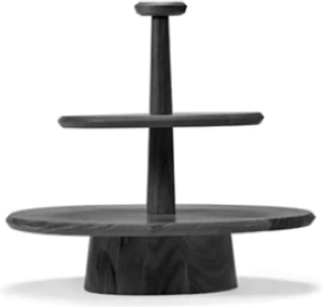 Serax Kelly Wearstler Dune Gebakschaal 2 Niveaus - Ø41cm - Zwart