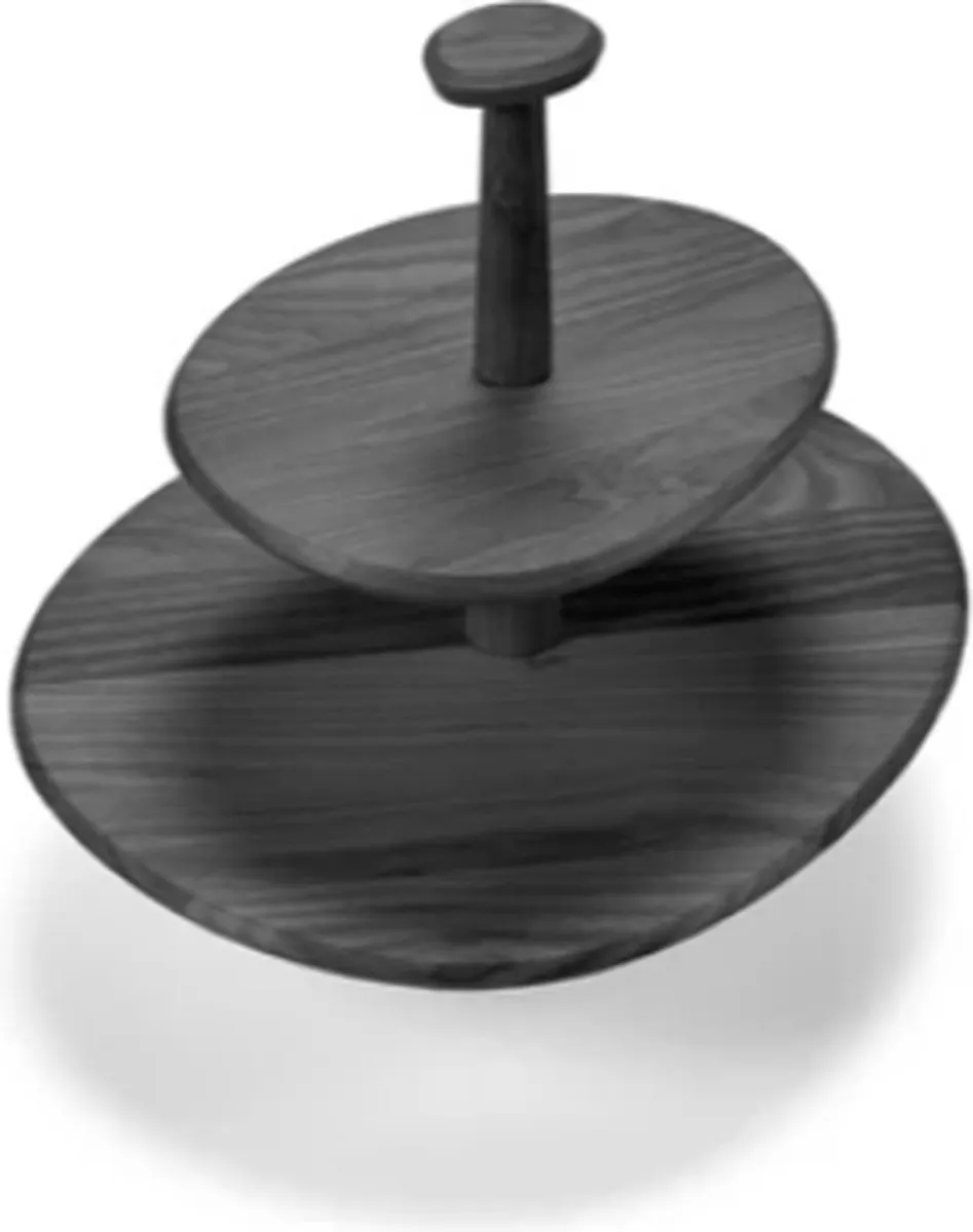 Serax Kelly Wearstler Dune Gebakschaal 2 Niveaus - Ø41cm - Zwart