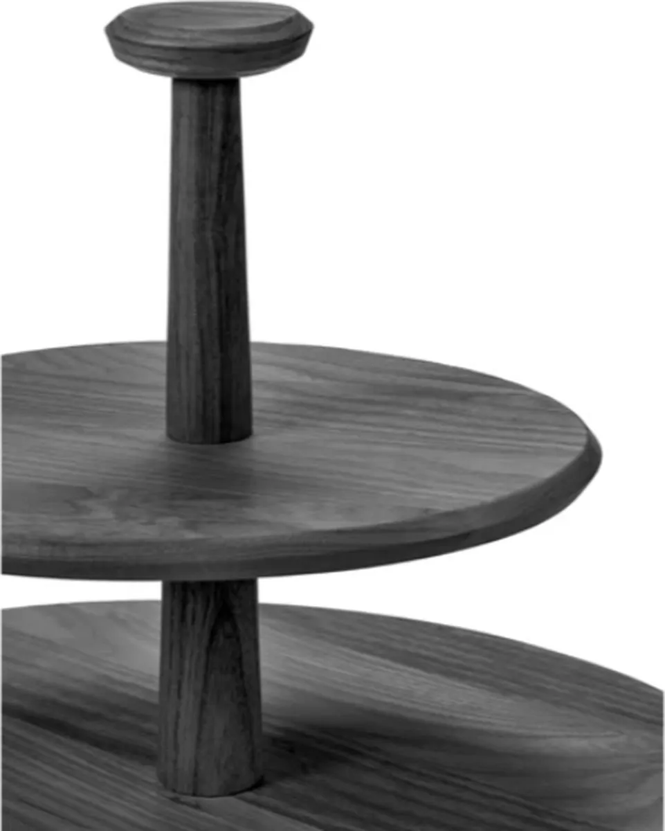 Serax Kelly Wearstler Dune Gebakschaal 2 Niveaus - Ø41cm - Zwart