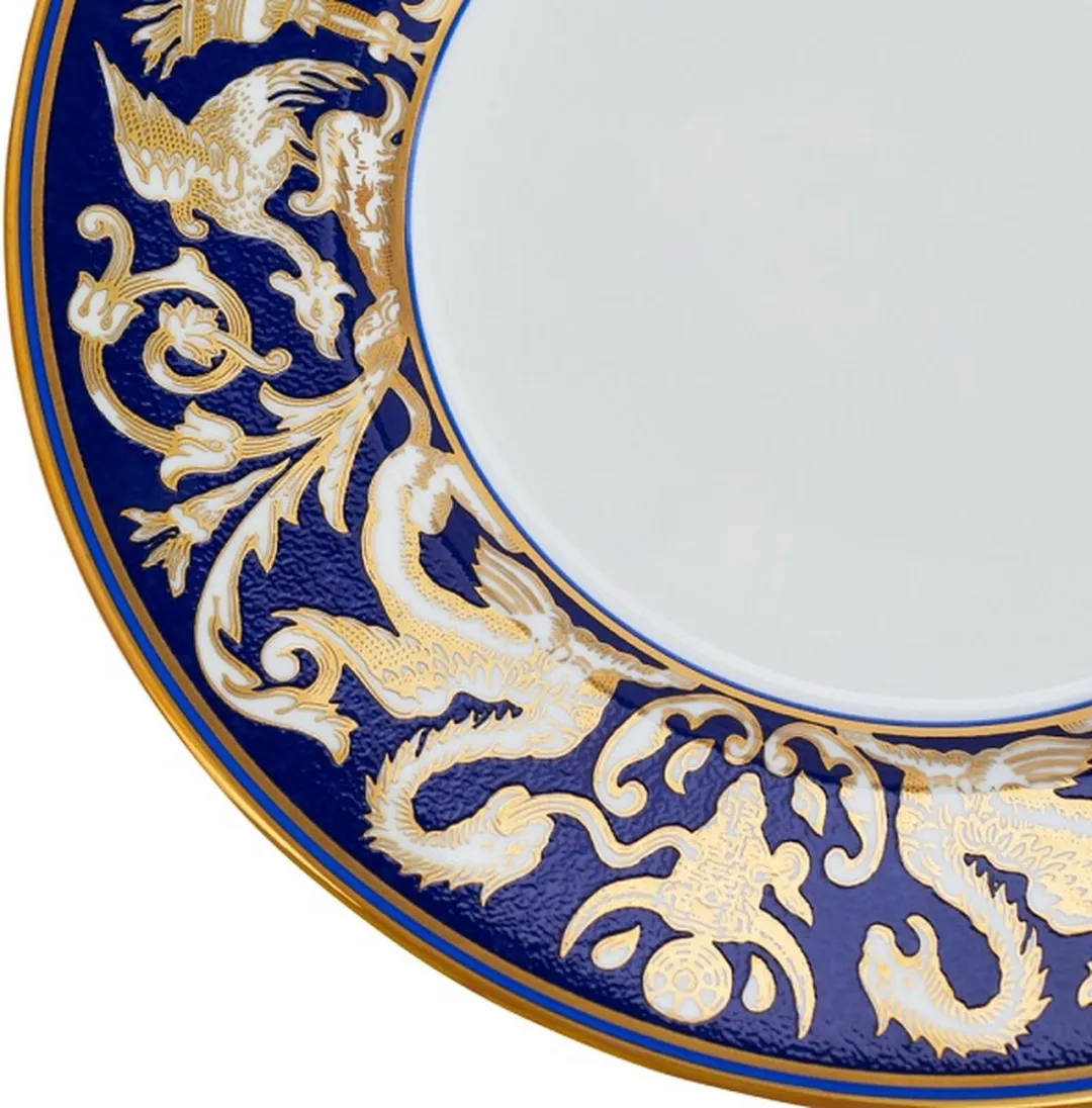 Wedgwood Florentine Renaissance Ontbijtbord - 23cm - Blauw