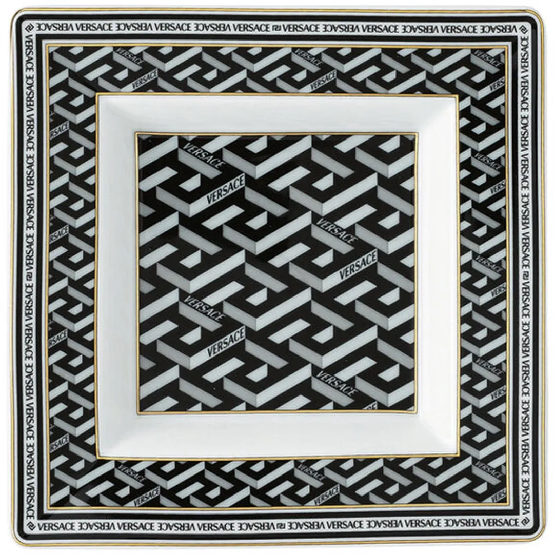 Rosenthal Versace La Greca Handtekening Kom - 14 cm - Wit