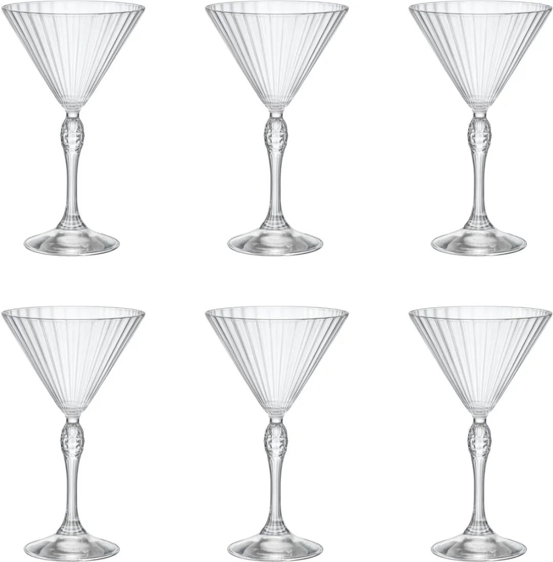 Bormioli Rocco America's 20's Martiniglas - 24,5cl - Set van 6