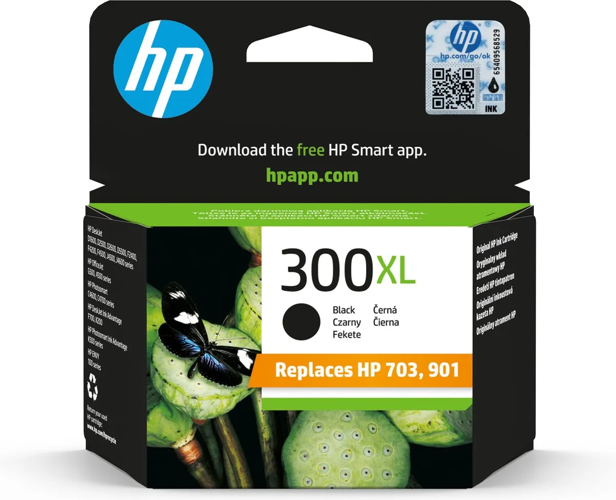 HP 300XL Cartridge Zwart
