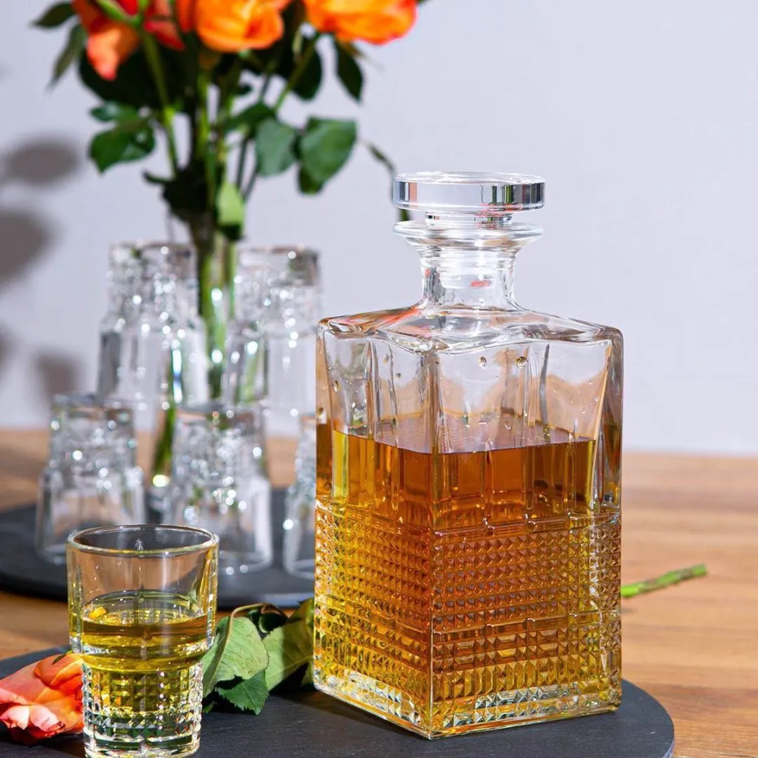 Bormioli Rocco Novecento Whiskeyset 7-delig - 5 Stuks