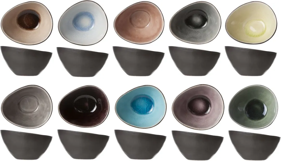 Cosy&Trendy Streetfood Festival Schaal - Ovaal - 8.5 cm x 7 cm x 4.5 cm - Set-10