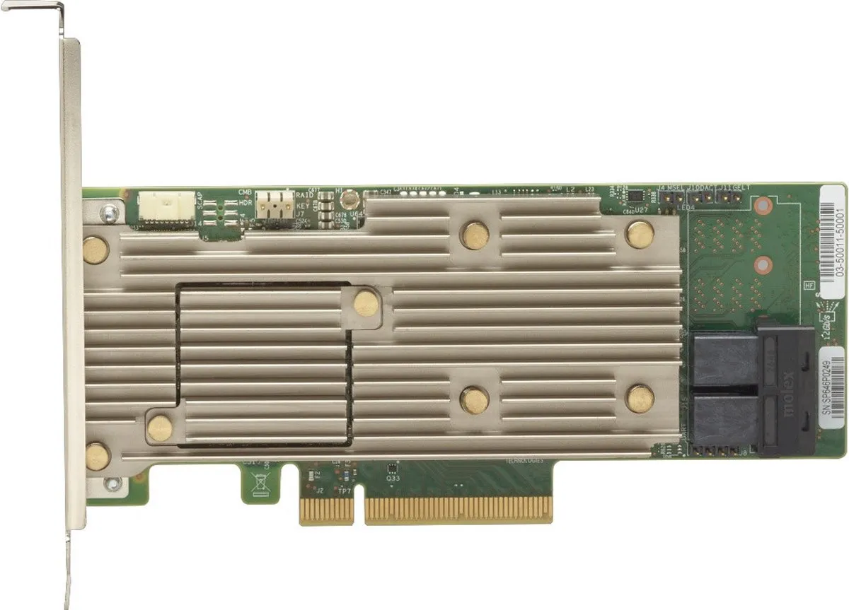 Lenovo 7Y37A01084 RAID Controller - PCIe x8 3.0 - Goud