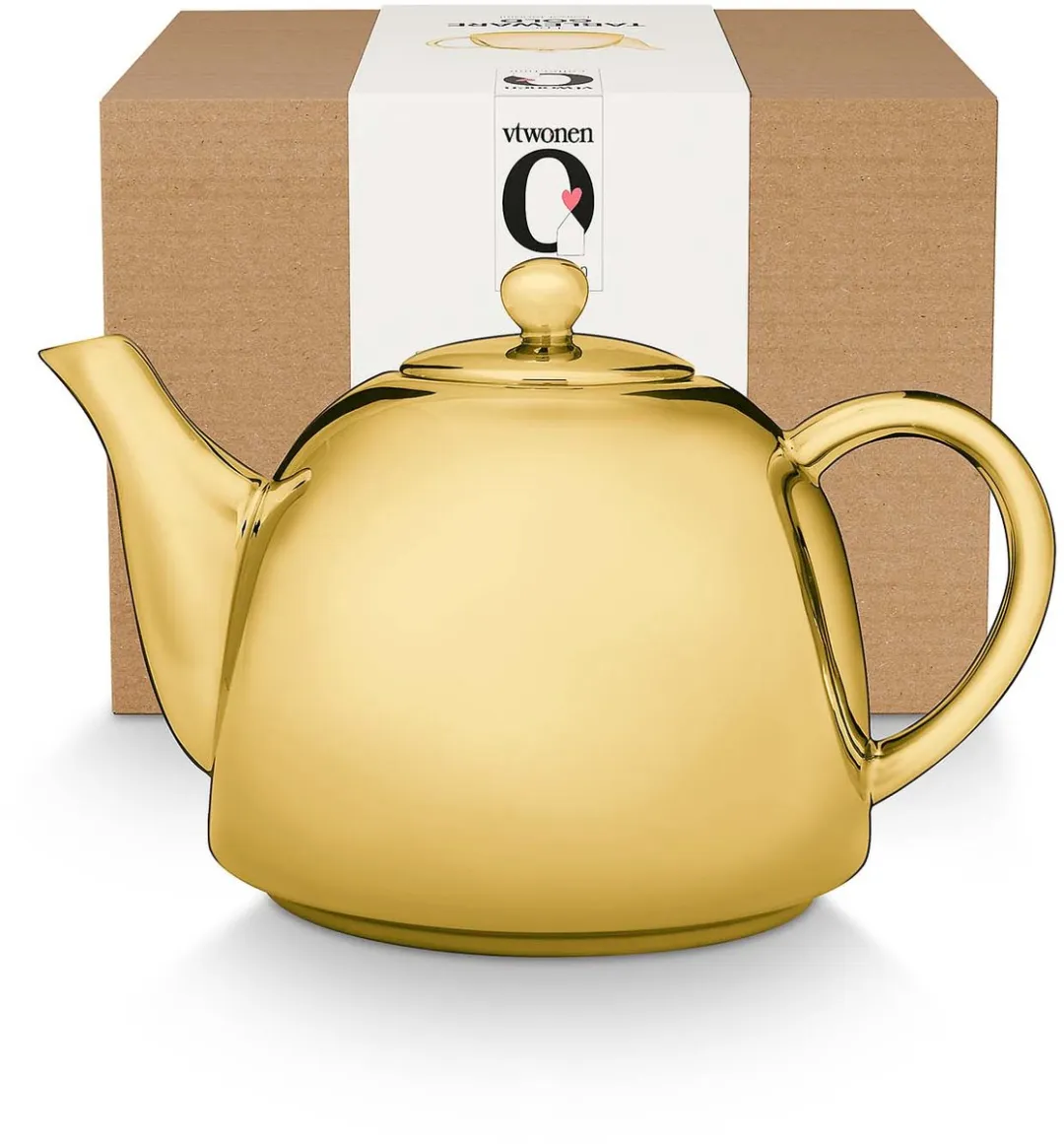 vtwonen Basic Theepot Goud - 1.8L