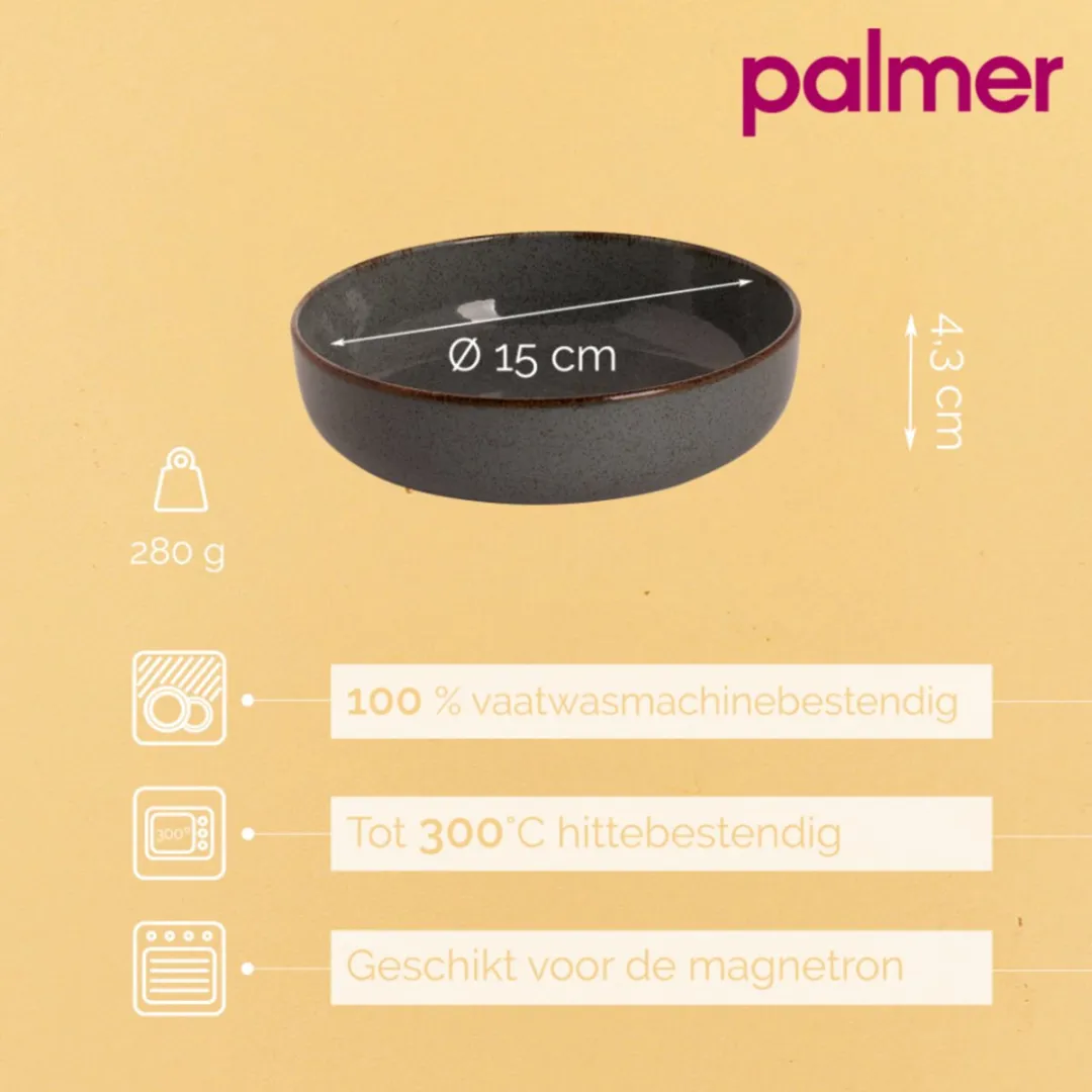 Palmer Antigo Schaal Kom 2 Stuks - 47cl - Ø15cm - Blauw