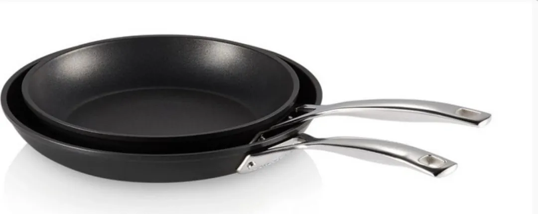 Le Creuset Les Forgées Koekenpannenset 24cm & 28cm - Zwart