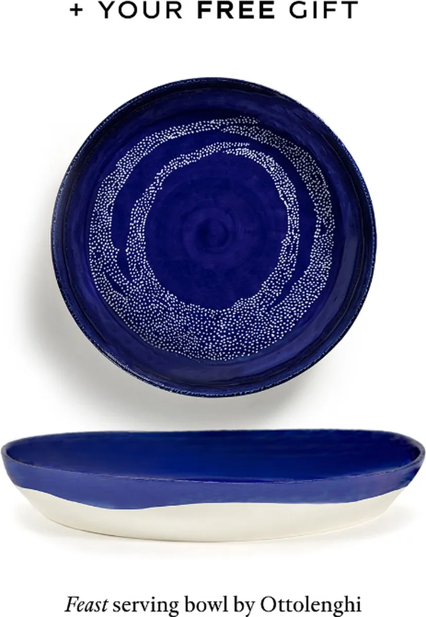 Serax Ottolenghi Feast Serviesset - 13-delig - 4 Personen - Wit/Blauw