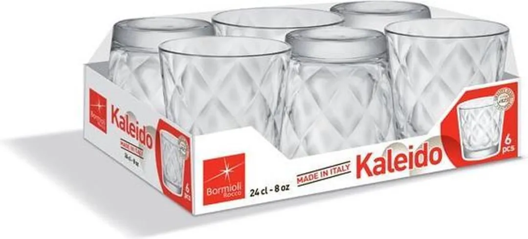 Bormioli Rocco Kaleido Waterglazen - 24cl - Set van 6