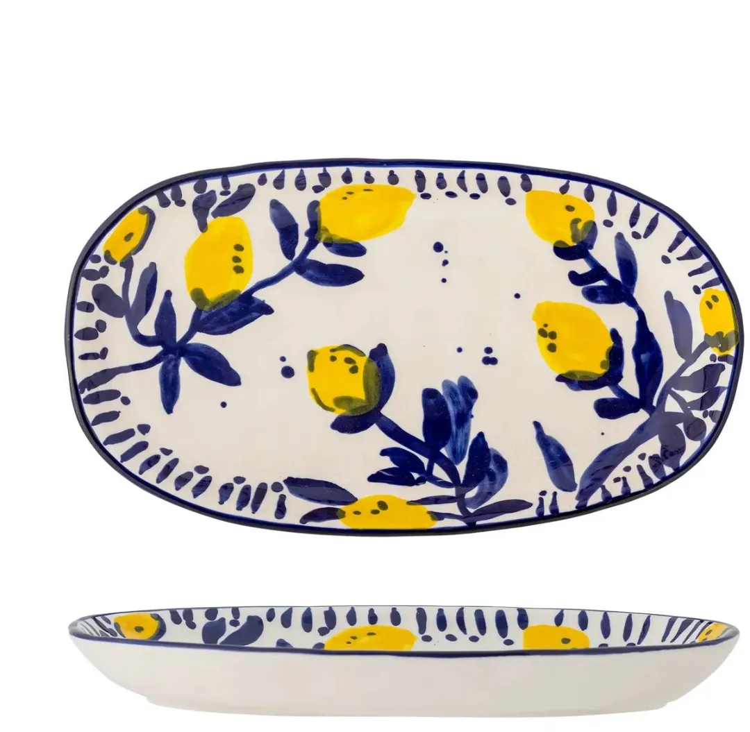Bloomingville Maxima Serveerschaal - 29cm - Blauw