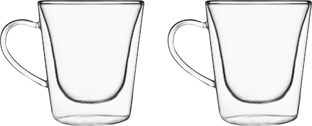 Luigi Bormioli BIA08881-G41 Dubbelwandig Espresso Glas - 12cl - Set van 2