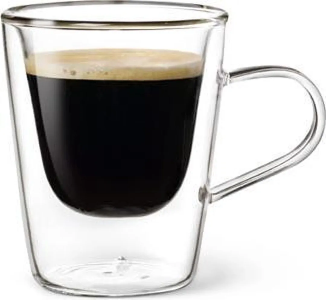 Luigi Bormioli BIA08881-G41 Dubbelwandig Espresso Glas - 12cl - Set van 2
