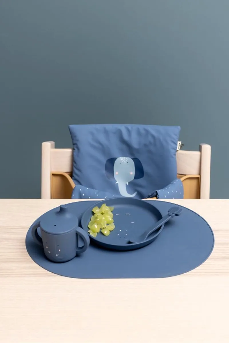 Trixie Mrs. Elephant Siliconen Lepel 2-pack - Blauw - Vaatwasbestendig