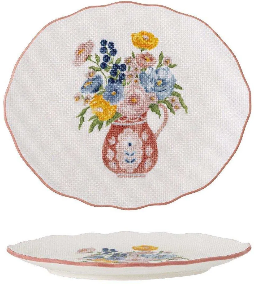 Bloomingville Dorothy Bord - Roze 20x17cm - afbeelding 6 van 6