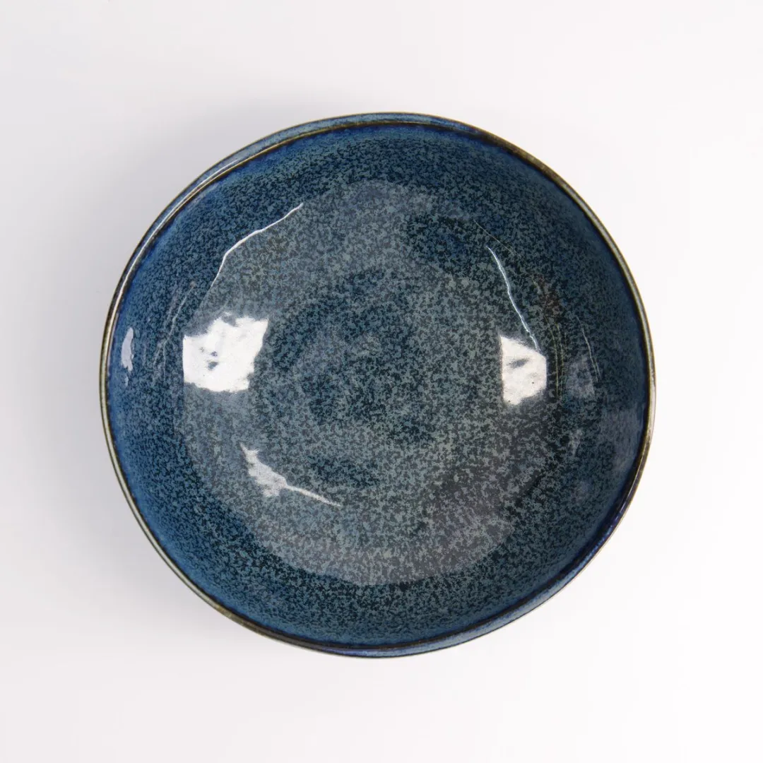 Tokyo Design Studio Oval Kom - Kobaltblauw 16.9x16.5x6cm