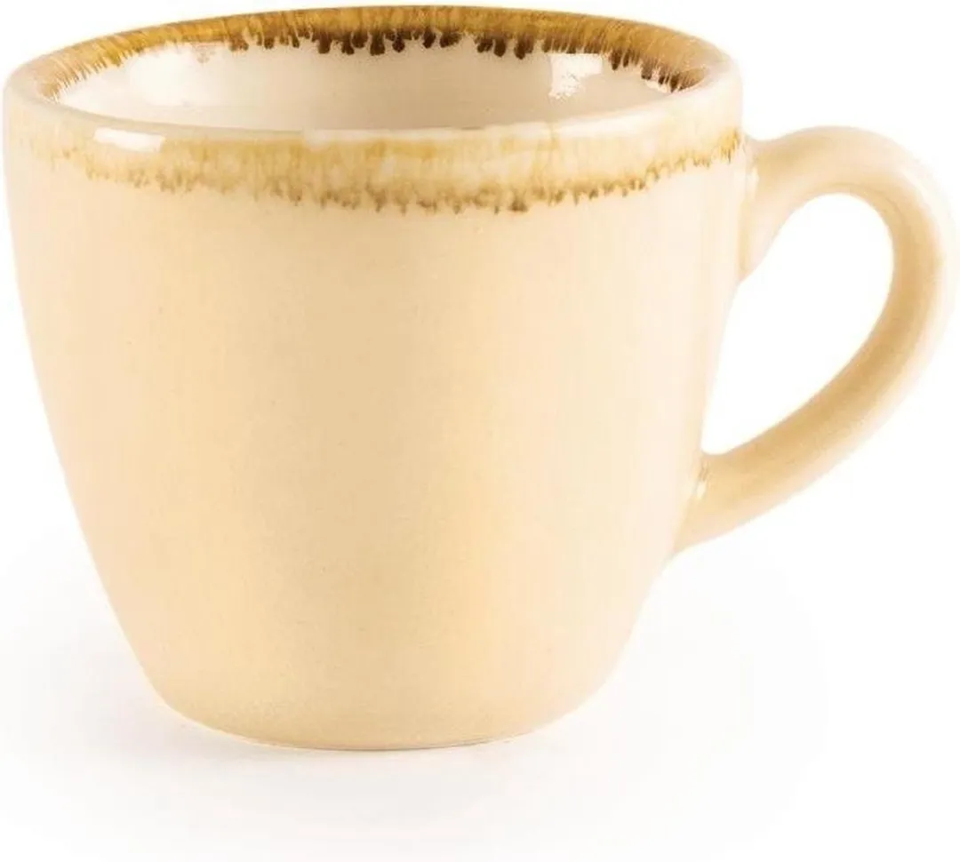 Olympia Kiln Espressokopjes Zandsteen 8,5cl - Set van 6