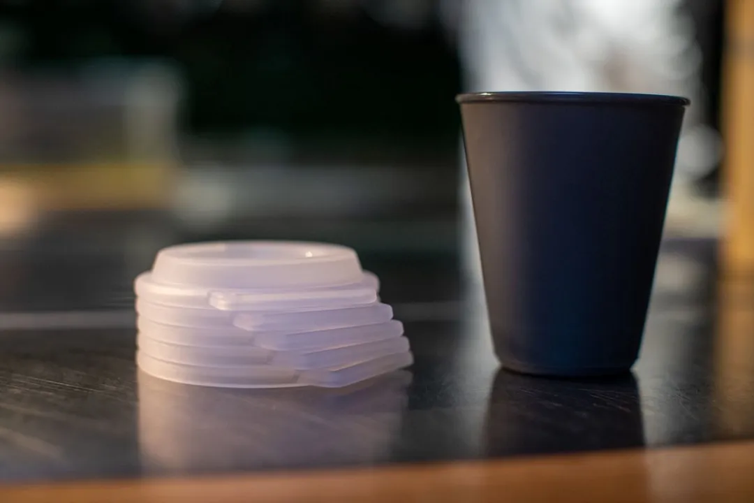 Koziol MOVE Deksel Sip Lid 300ml - 12 Stuks - Zilvergrijs