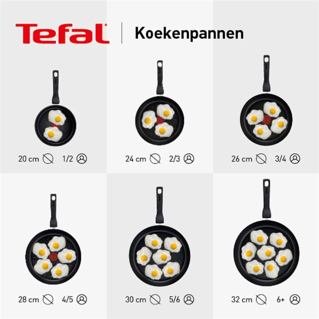 Tefal XL Force Koekenpan 32cm - Extra Diep - Zwart