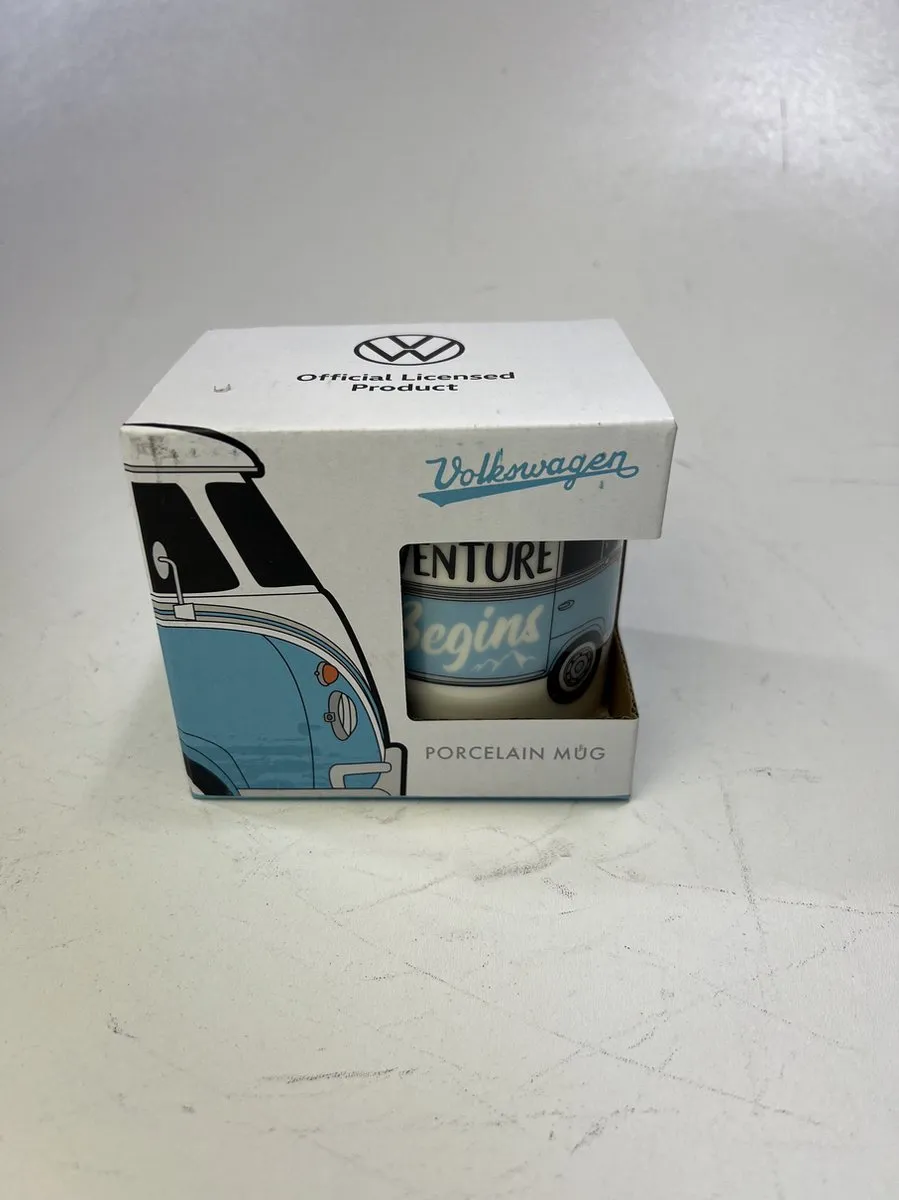 Volkswagen T1 Bulli Mok - 9cm - 300ml - Blauw