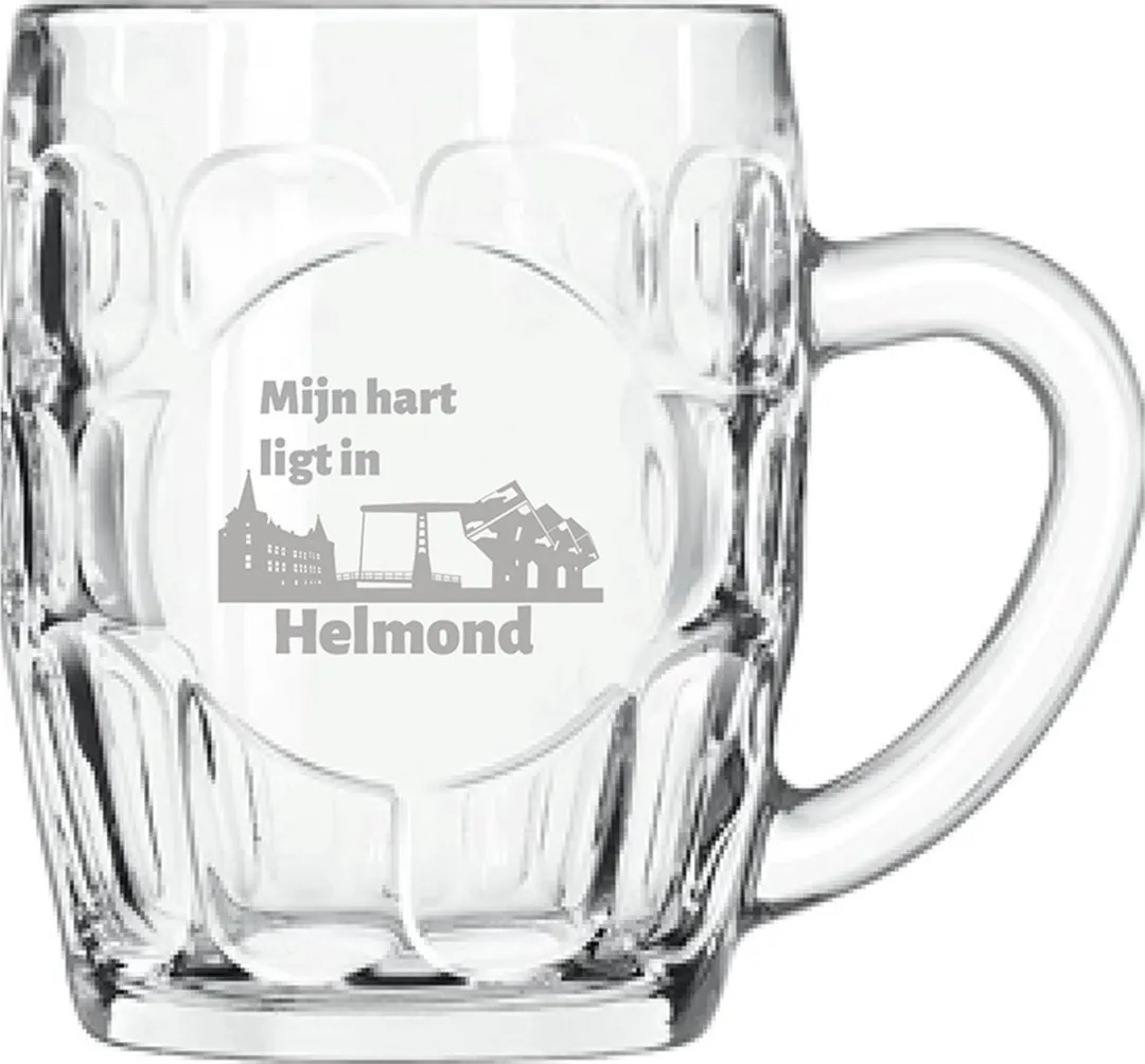 Libbey Gegraveerde Bierpul Helmond 55cl