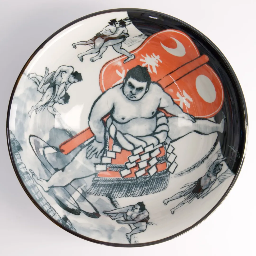 Tokyo Design Studio Asakusa Ramen Bowl Sumo 1250ml - 20.5x8cm