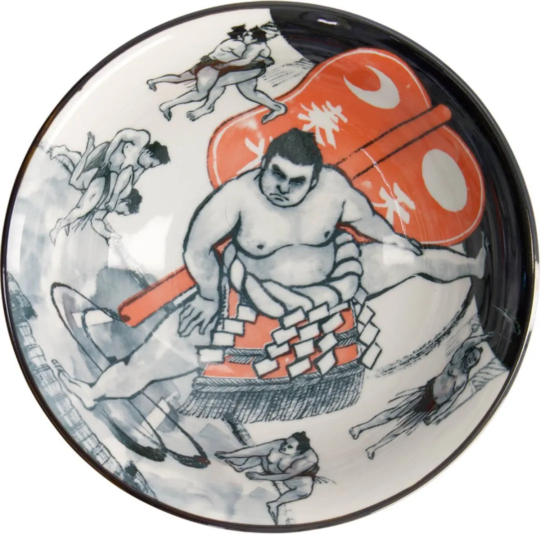 Tokyo Design Studio Asakusa Ramen Bowl Sumo 1250ml - 20.5x8cm - afbeelding 6 van 6