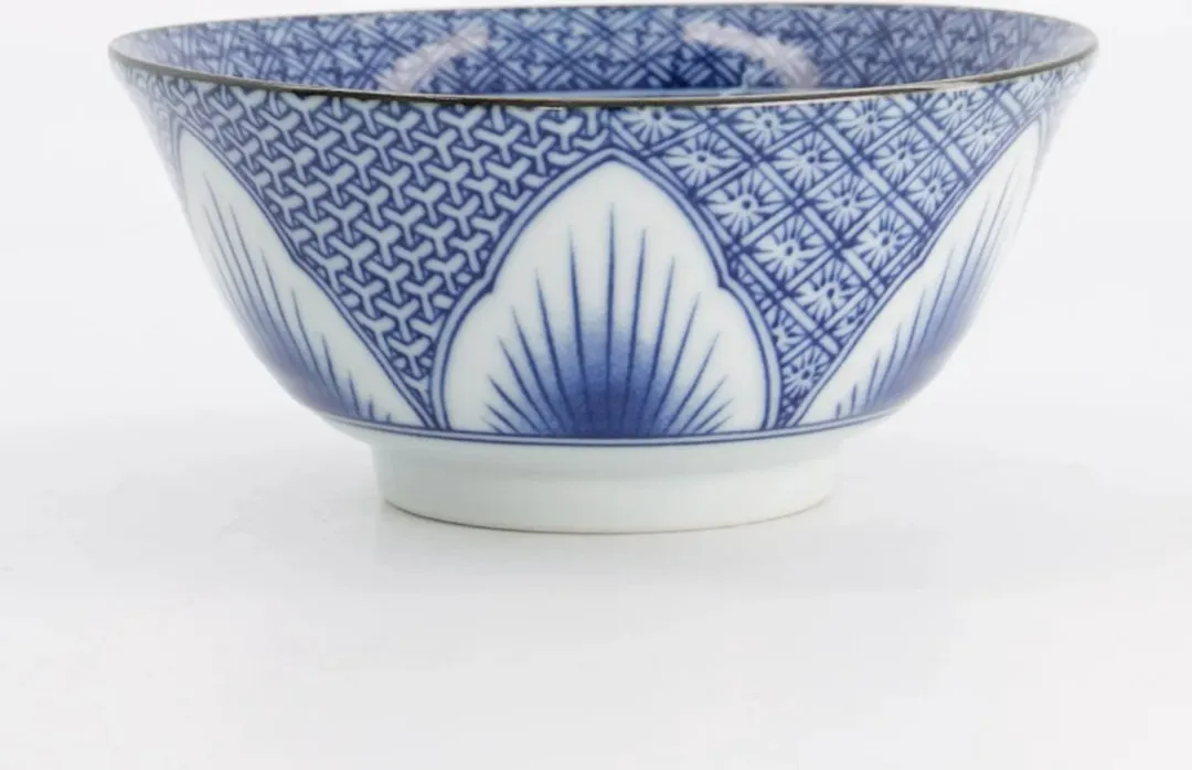 Tokyo Design Studio Shiling Oil Mixed Bowls 15.5cm - Blauw/Wit
