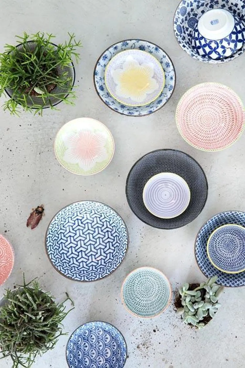 Tokyo Design Studio Shiling Oil Mixed Bowls 15.5cm - Blauw/Wit