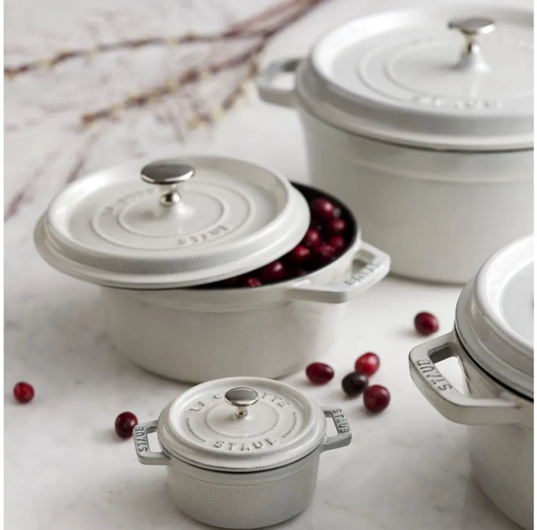 Staub Cocotte Rond 24cm - Wit