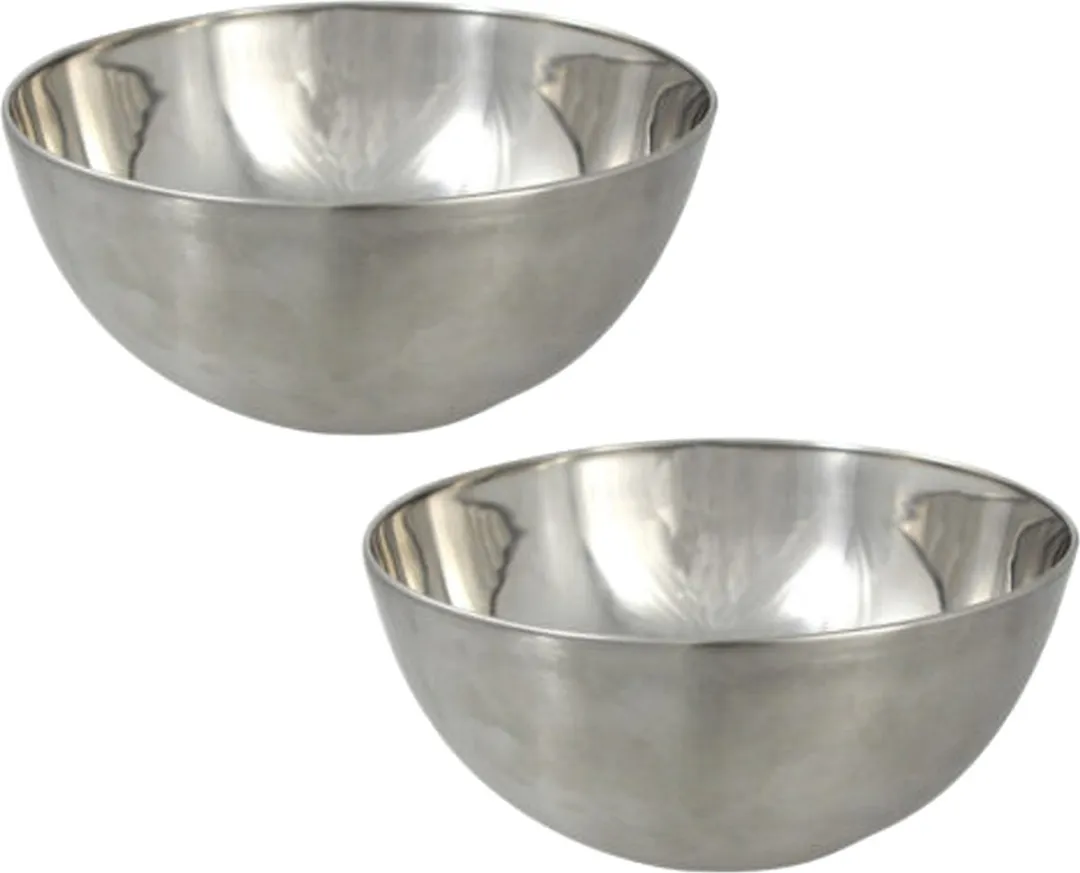 Svenska Living Serveerschalen 23cm - 2 Stuks - Mat Zilver