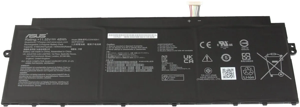 ASUS 0B200-03550100 Accu Laptop 48Wh