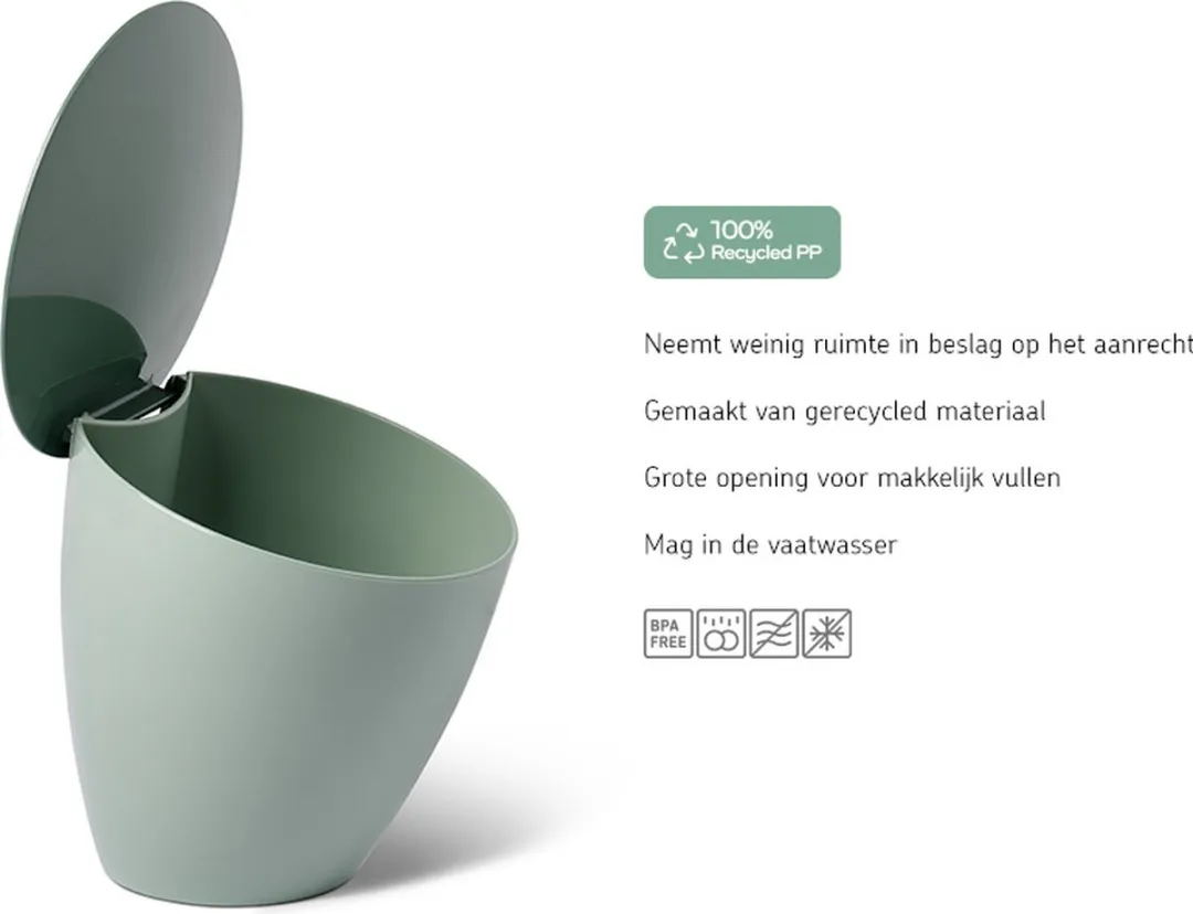 Mepal Calypso Afvalbakje 2,2L - Nordic Blue
