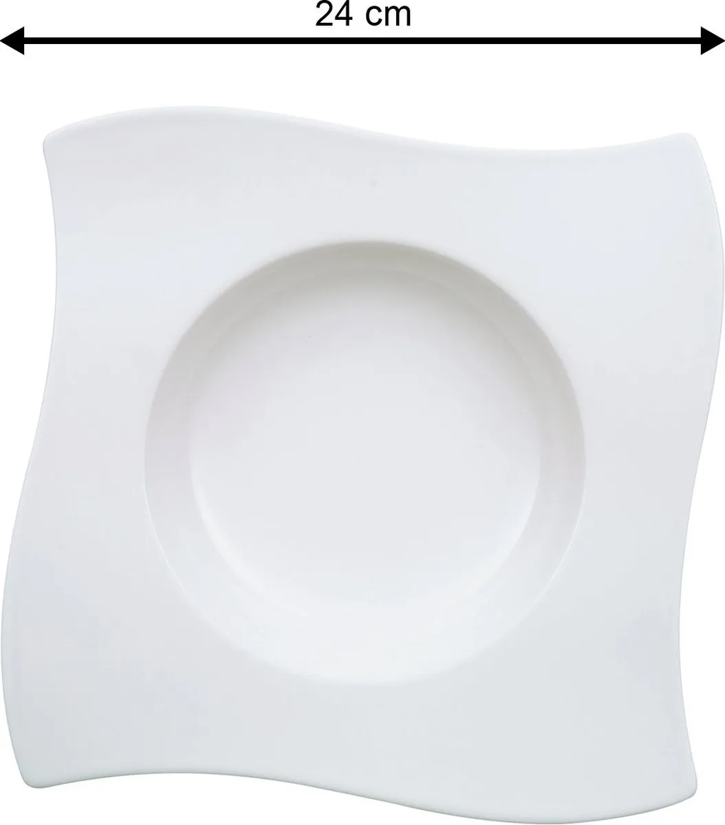 Villeroy & Boch NewWave Pastabord 24cm - Wit