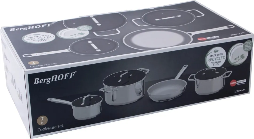 BergHOFF DiNA Helix 7-delige Kookpottenset - Metaal