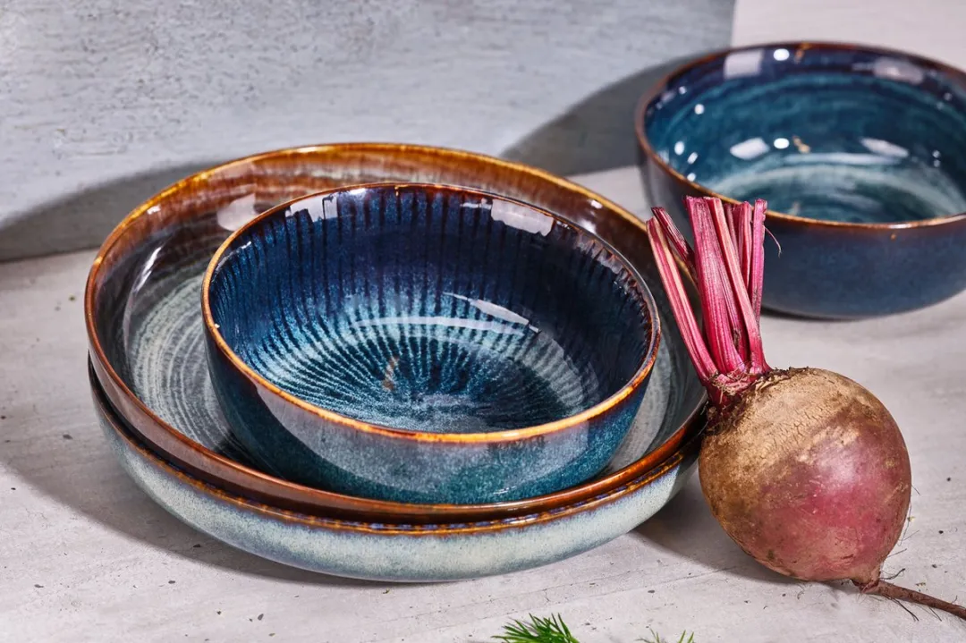 Cosy&Trendy Dinerbord Atlantis Stripe - 27.5cm - Blauw