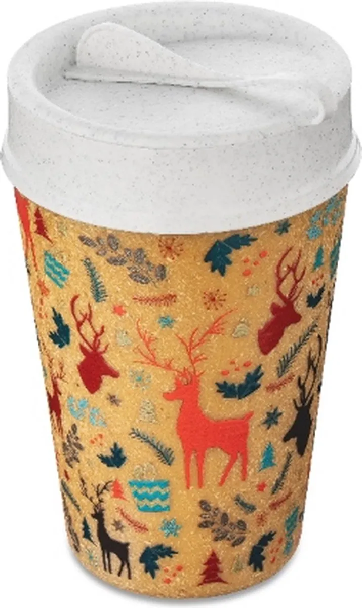 Koziol Iso To Go Rodolf & Co Dubbelwandige Koffiebeker 400ml