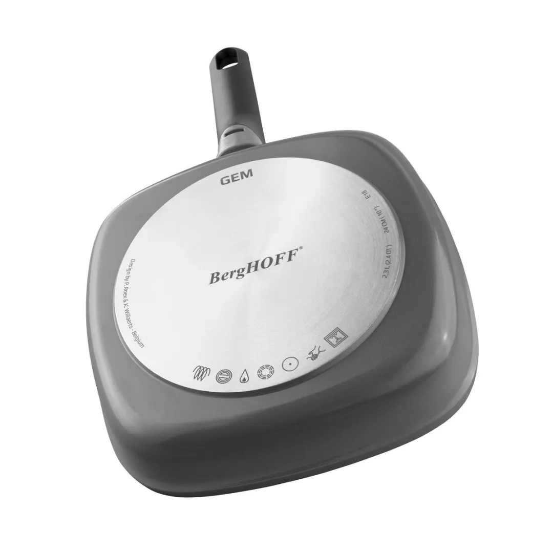 BergHOFF Grillpan 24x24cm Aluminium - Grijs