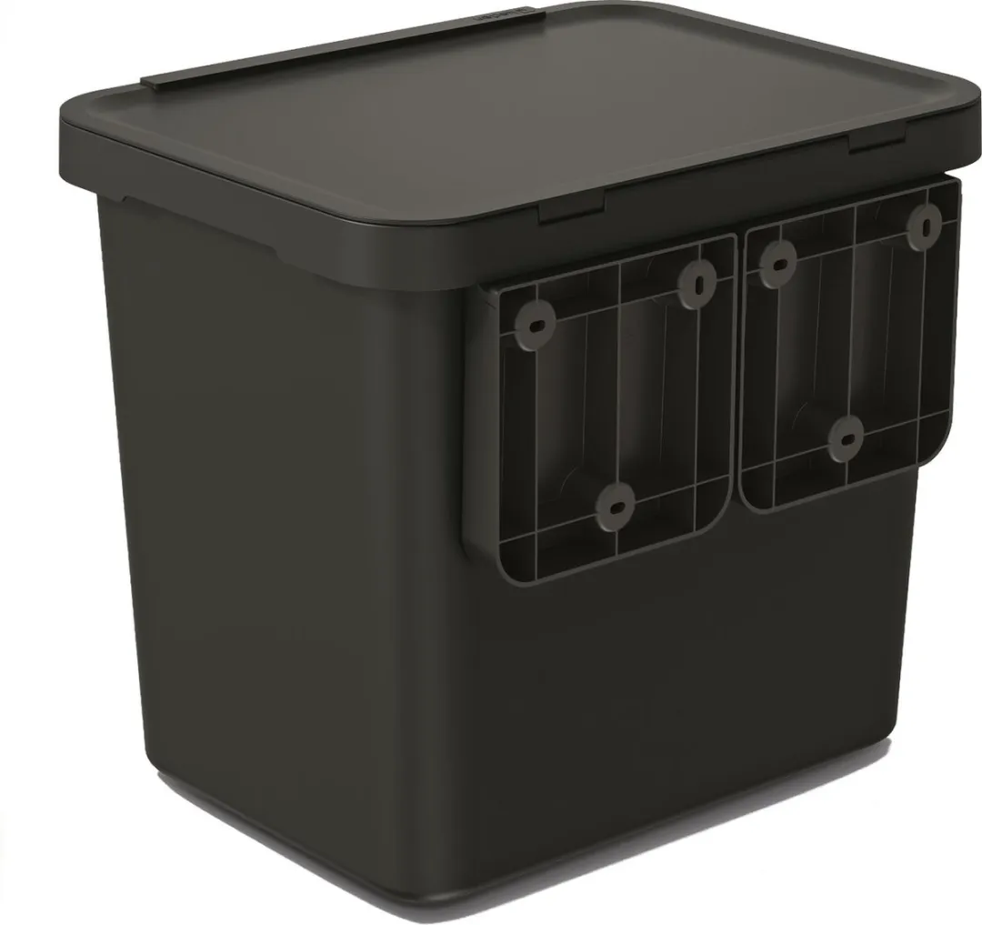 Prosperplast Keden Afvalbak 29L - Zwart - afbeelding 2 van 5