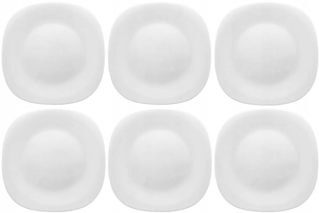 Bormioli Rocco Parma Schaal Borden 6 Stuks - 27x27cm Wit