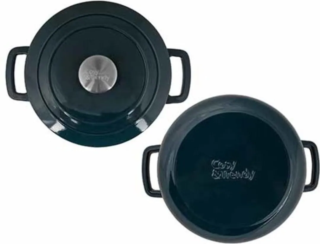 Cosy&Trendy Fontestic Gietijzeren Kookpot 4,6L - Ø24cm - Groen