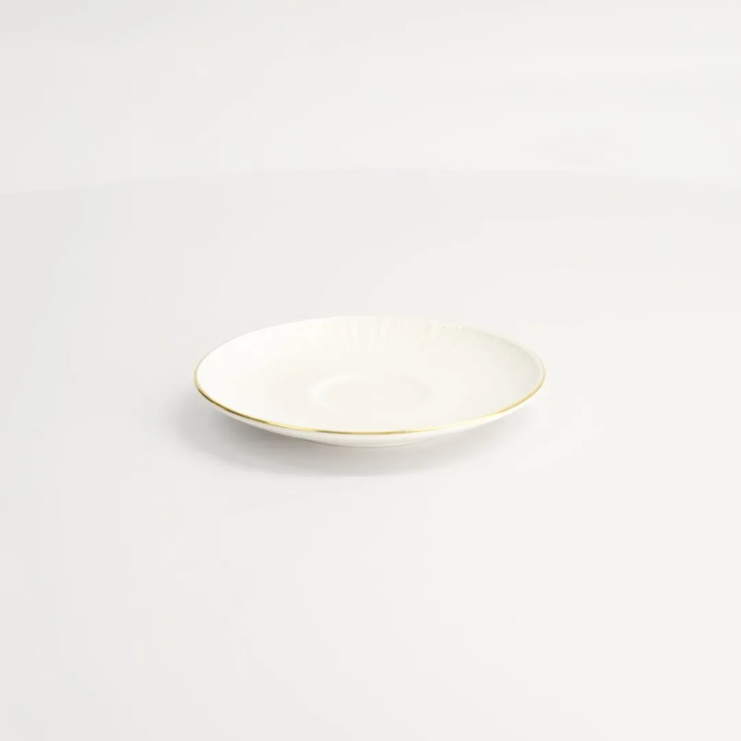 Tokyo Design Studio Nippon White Gold Saucer Round Cup Lines 100ml
