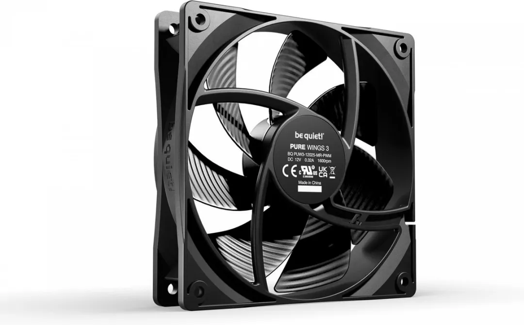 be quiet! Pure Wings 3 120mm PWM Computer behuizing Ventilator 12 cm Zwart 1 stuk(s)
