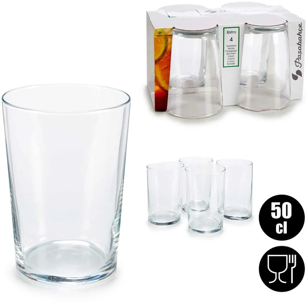 Pasabahce Bistro Drinkglazen - 510ml - 4 Stuks